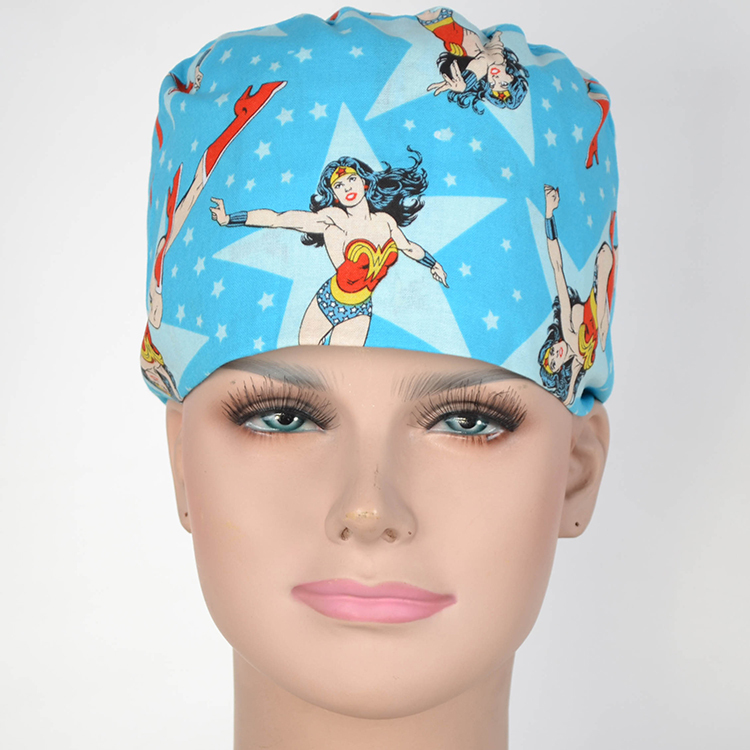 Hennar Doctor Caps ,Scrub Caps in 100% Cotton ,S M Two Sizes For Choice