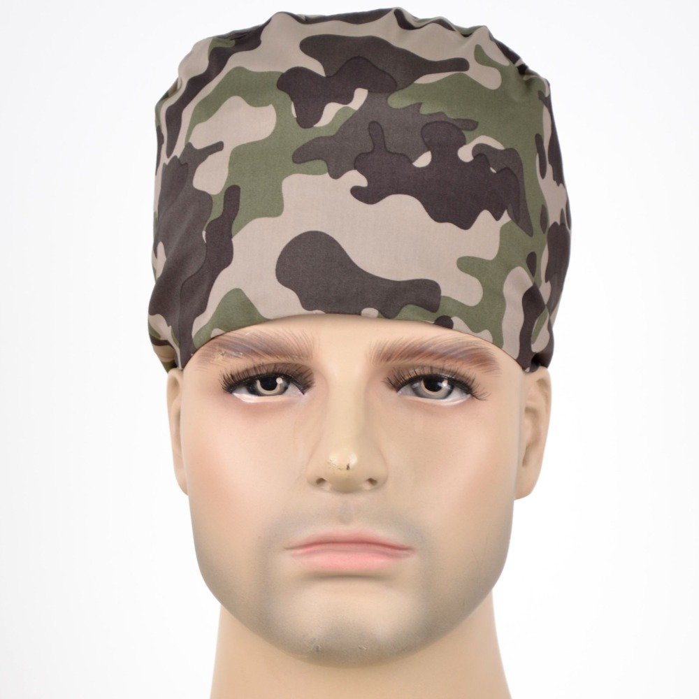 10 Prints unisex surgical hats 100% cotton