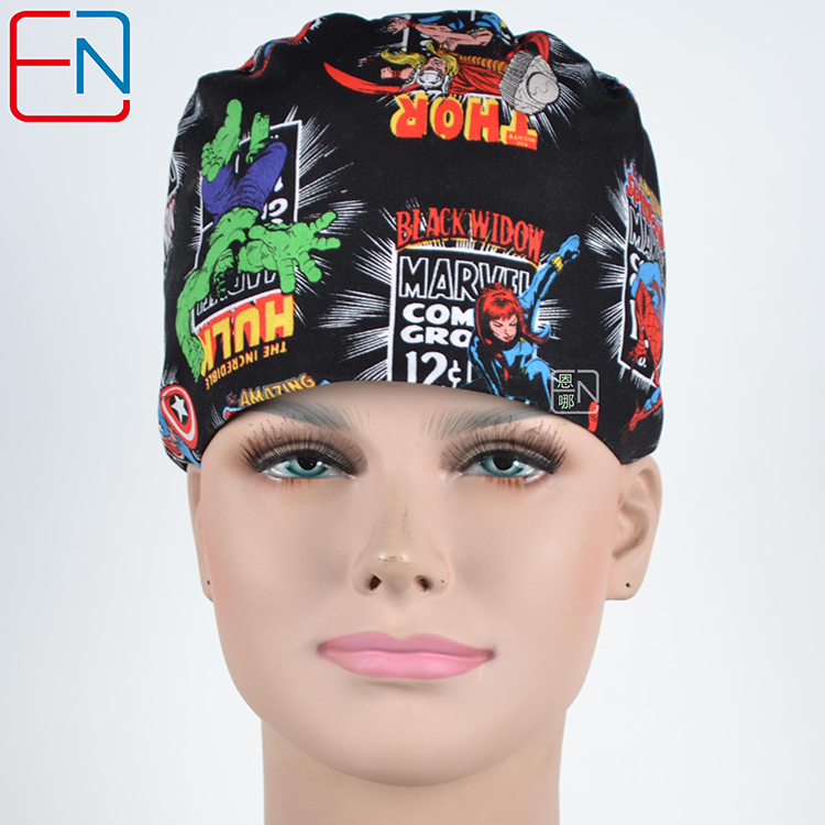 Hennar Doctor Caps ,Scrub Caps in 100% Cotton ,S M Two Sizes For Choice