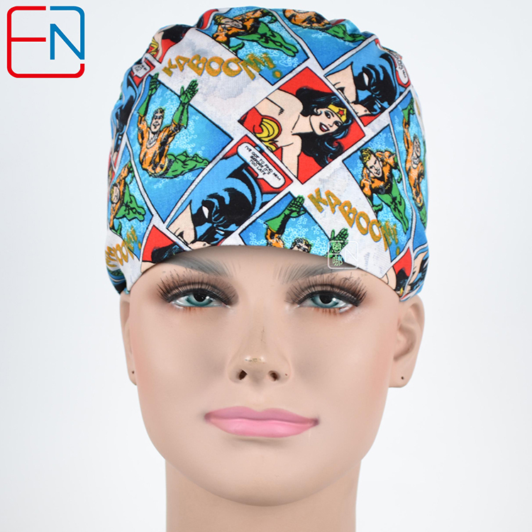 Hennar Doctor Caps ,Scrub Caps in 100% Cotton ,S M Two Sizes For Choice
