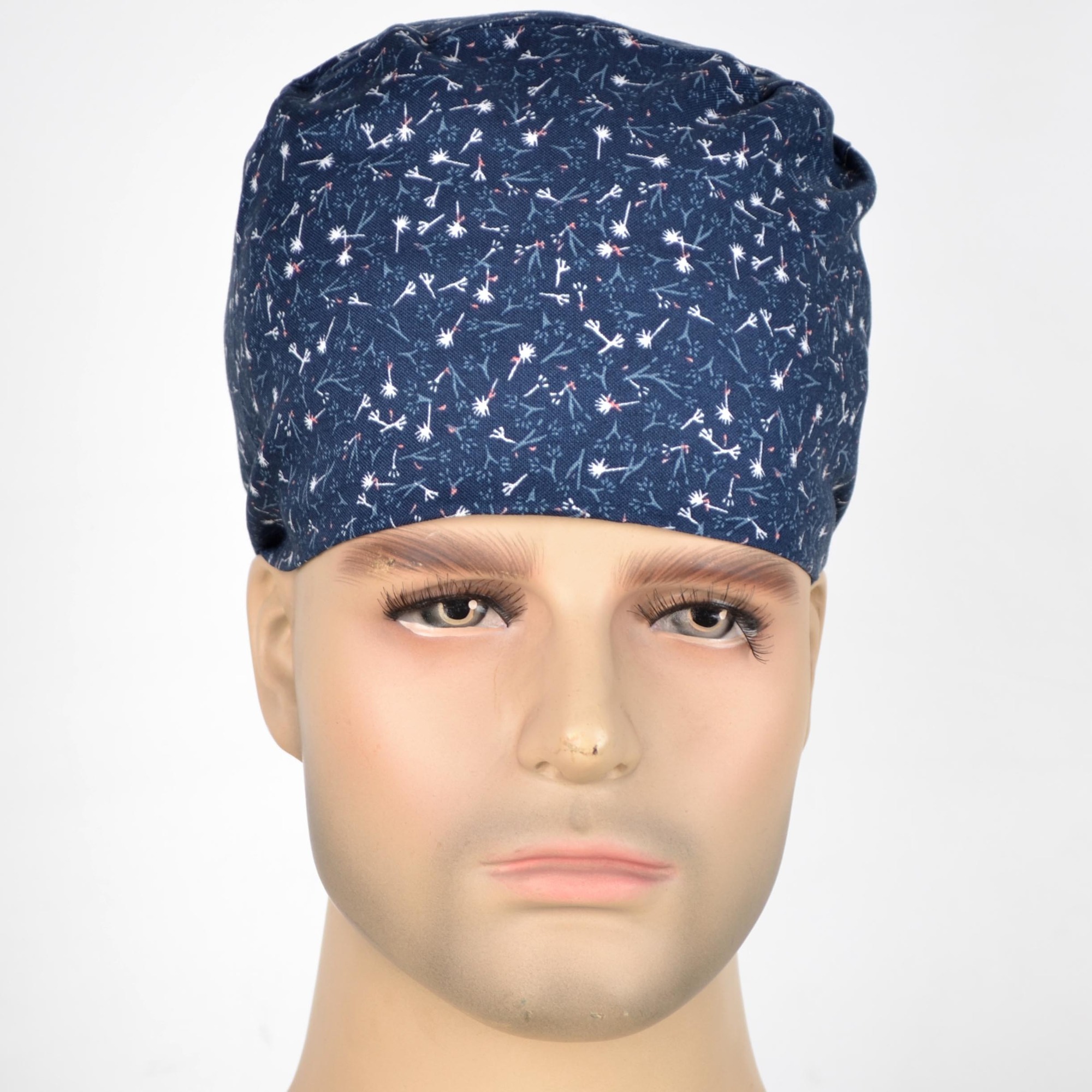 Hennar Medical Scrub Caps in Different Shapes 100% Cotton With Sweatband