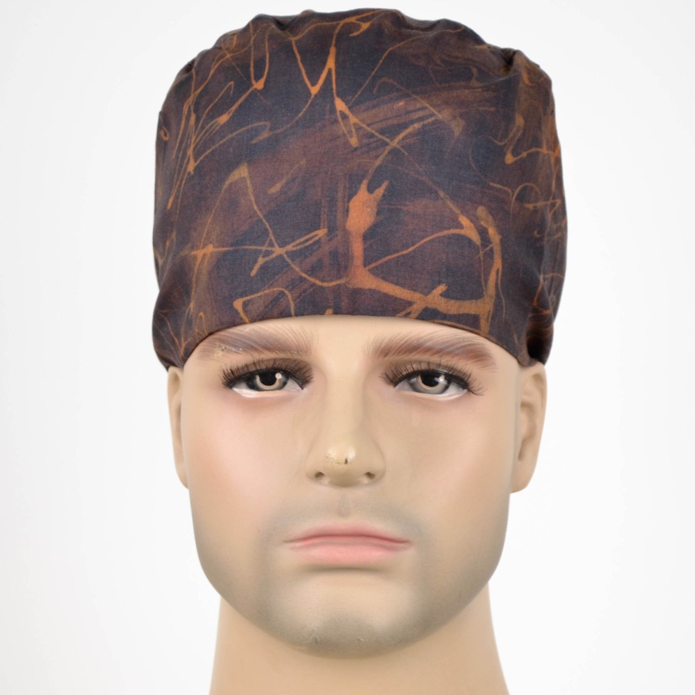10 Prints unisex surgical hats 100% cotton