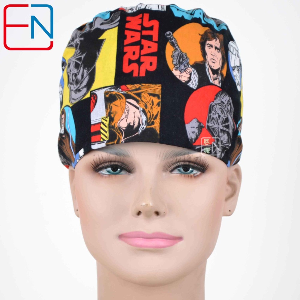 Hennar Doctor Caps ,Scrub Caps in 100% Cotton ,S M Two Sizes For Choice