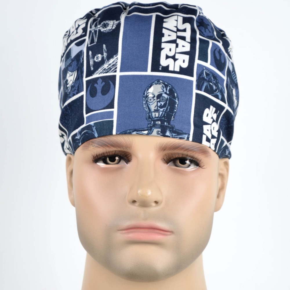 Hennar Doctor Caps ,Scrub Caps in 100% Cotton ,S M Two Sizes For Choice