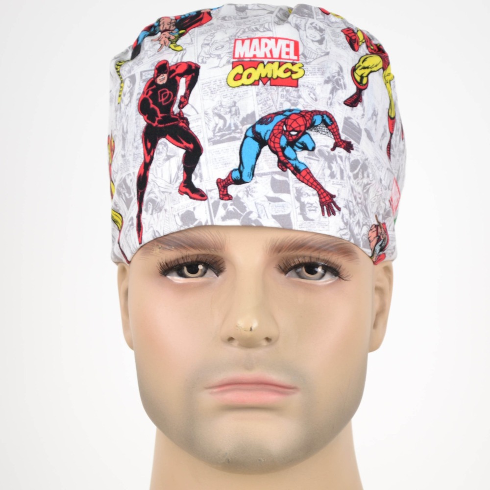 Hennar Doctor Caps ,Scrub Caps in 100% Cotton ,S M Two Sizes For Choice