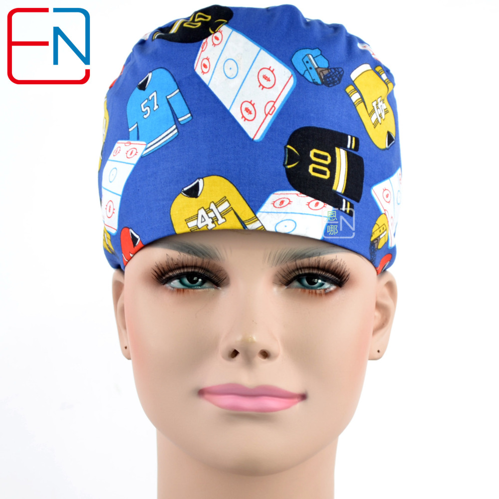 Hennar Unisex Medical Scrub Cap In 100% Cotton
