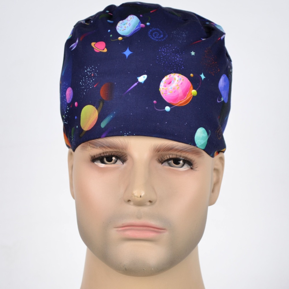 Hennar Unisex Medical Scrub Cap In 100% Cotton