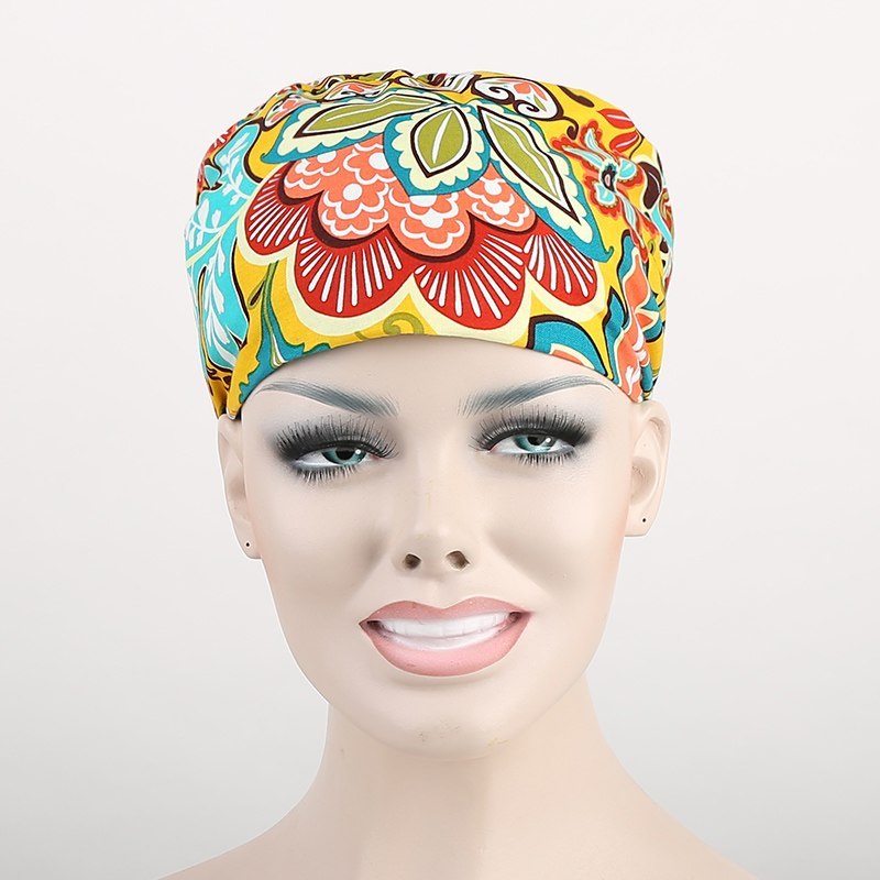 Hennar brand unisex surgical caps/hat 100% Cotton Medical Scrub Caps