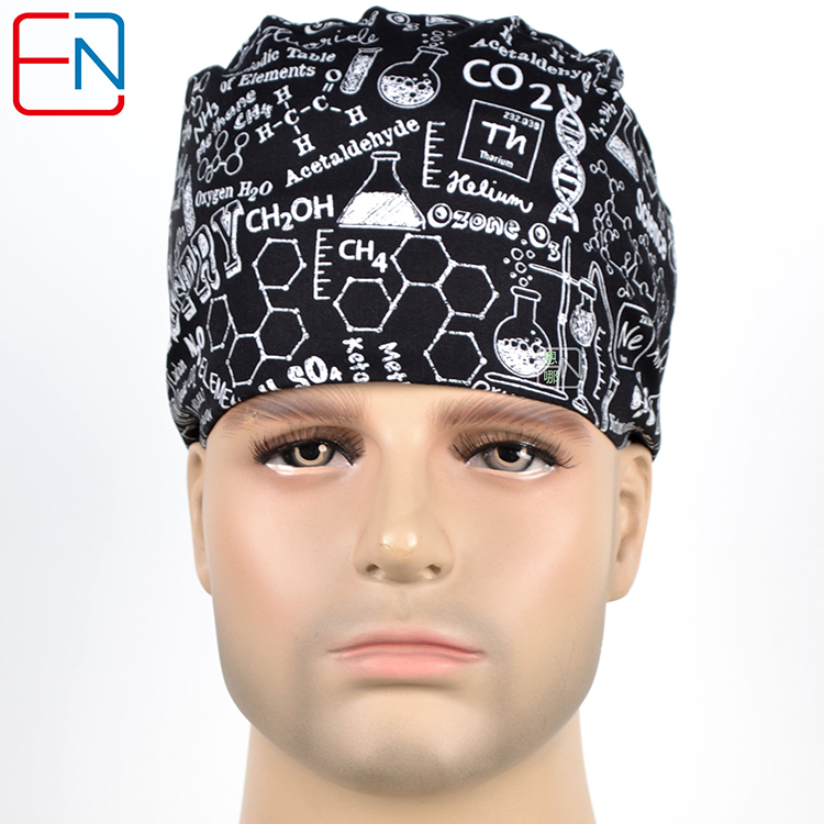 Hennar Unisex Medical Scrub Cap In 100% Cotton