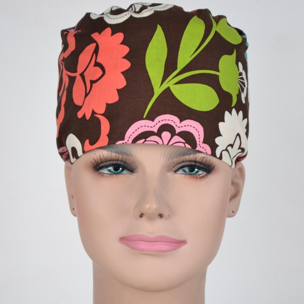 Hennar brand unisex surgical caps/hat 100% Cotton Medical Scrub Caps