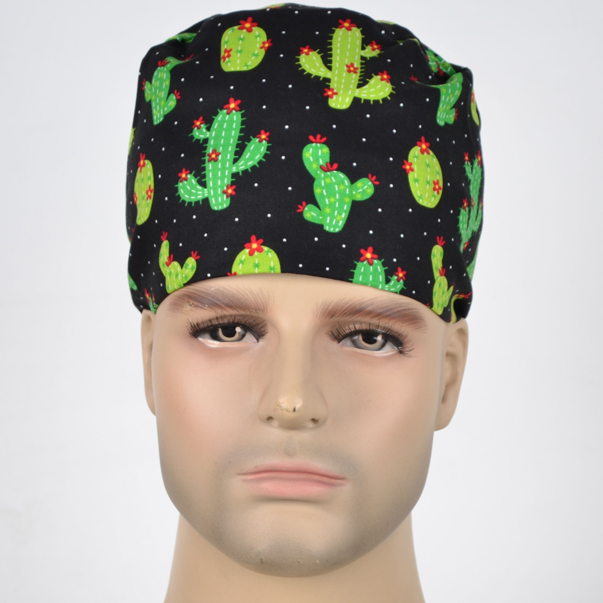 Hennar Medical Scrub Caps in 26 Floral 100% Cotton Prints Floral 3