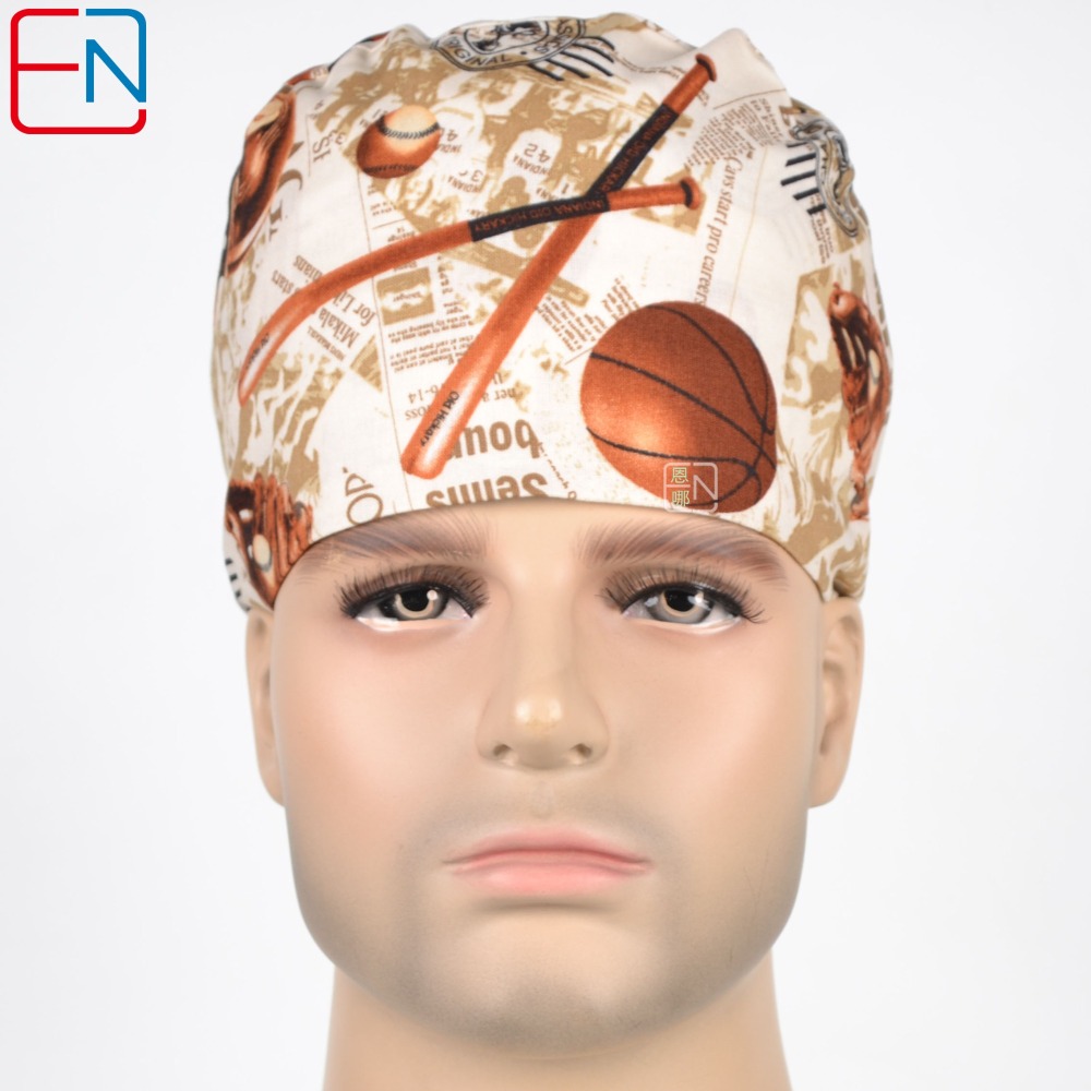 Hennar Unisex Medical Scrub Cap In 100% Cotton