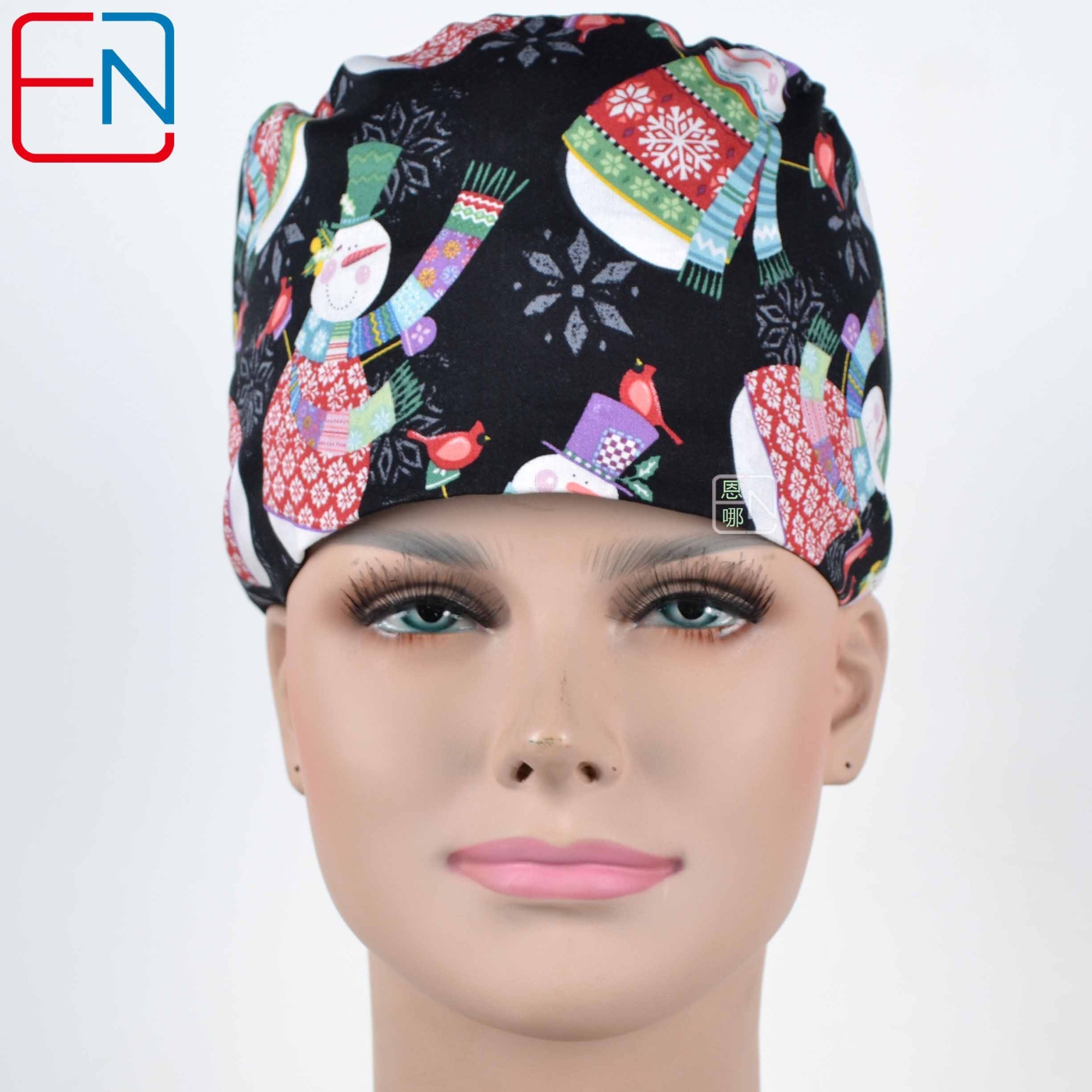 Hennar Medical Scrub Caps With Holiday Prints