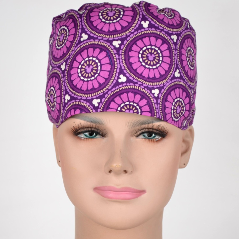 Hennar brand unisex surgical caps/hat 100% Cotton Medical Scrub Caps