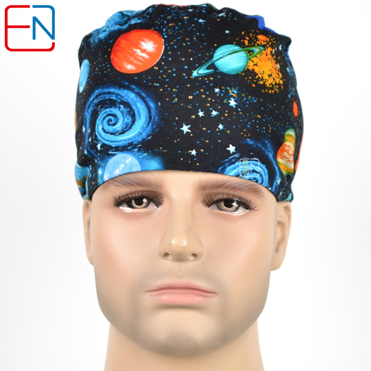 Hennar Unisex Medical Scrub Cap In 100% Cotton