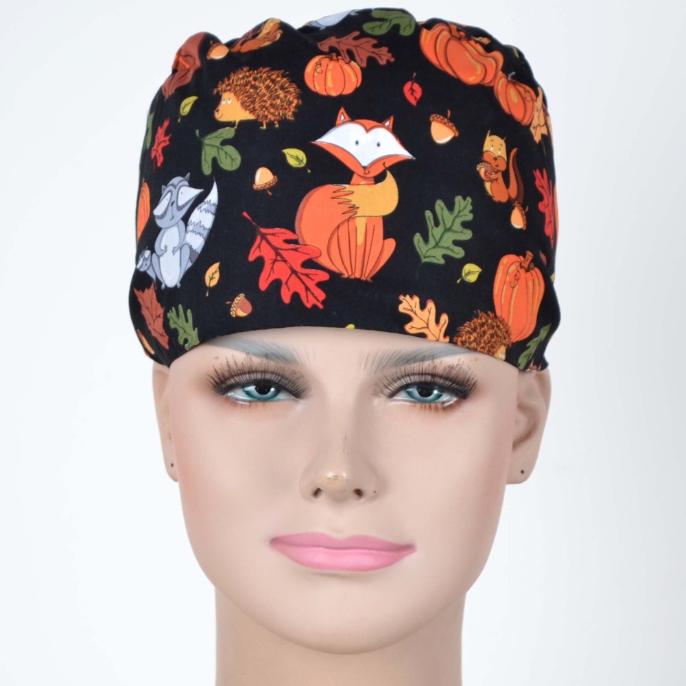 Hennar Medical Scrub Caps With Holiday Prints