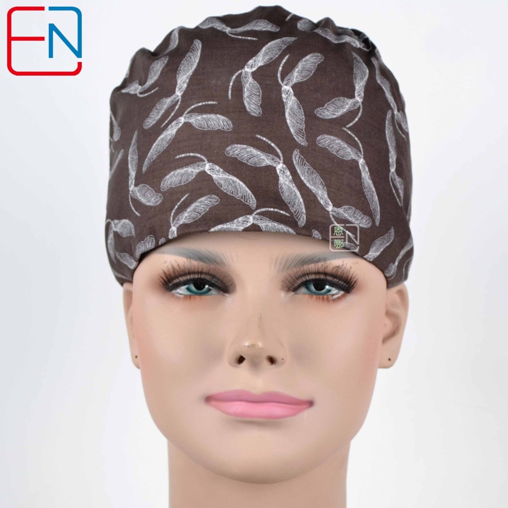 Hennar Medical Scrub Caps in 26 Floral 100% Cotton Prints Floral 2