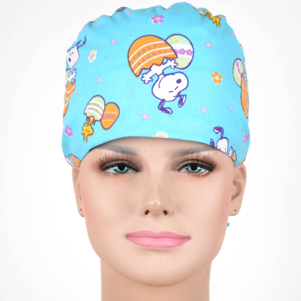 Hennar Medical Scrub Caps With Holiday Prints