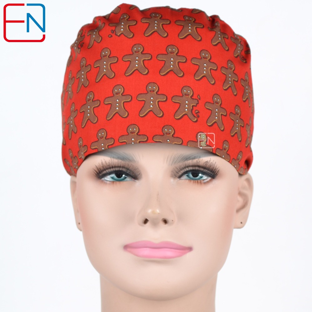 Hennar Medical Scrub Caps With Holiday Prints