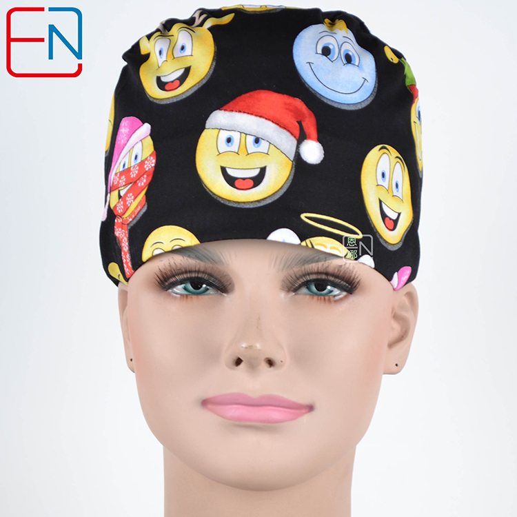 Hennar Medical Scrub Caps With Holiday Prints