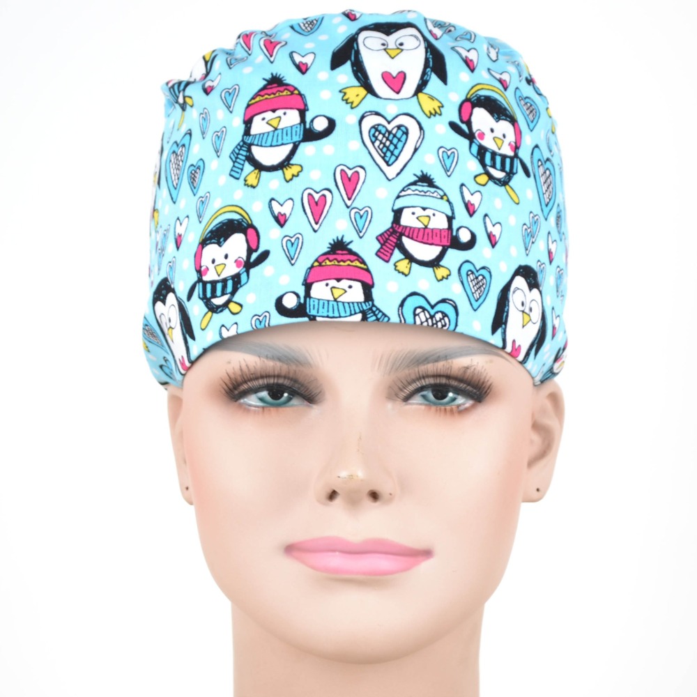 Hennar Medical Scrub Caps With Holiday Prints