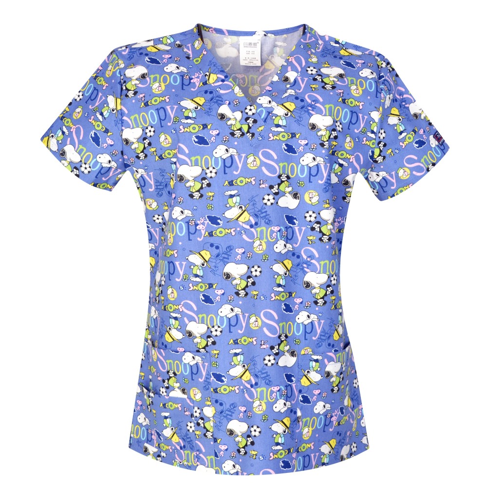 10 Prints Hennar Women medical scrub tops in 100% cotton scrubs,women scrub tops,women medical uniforms