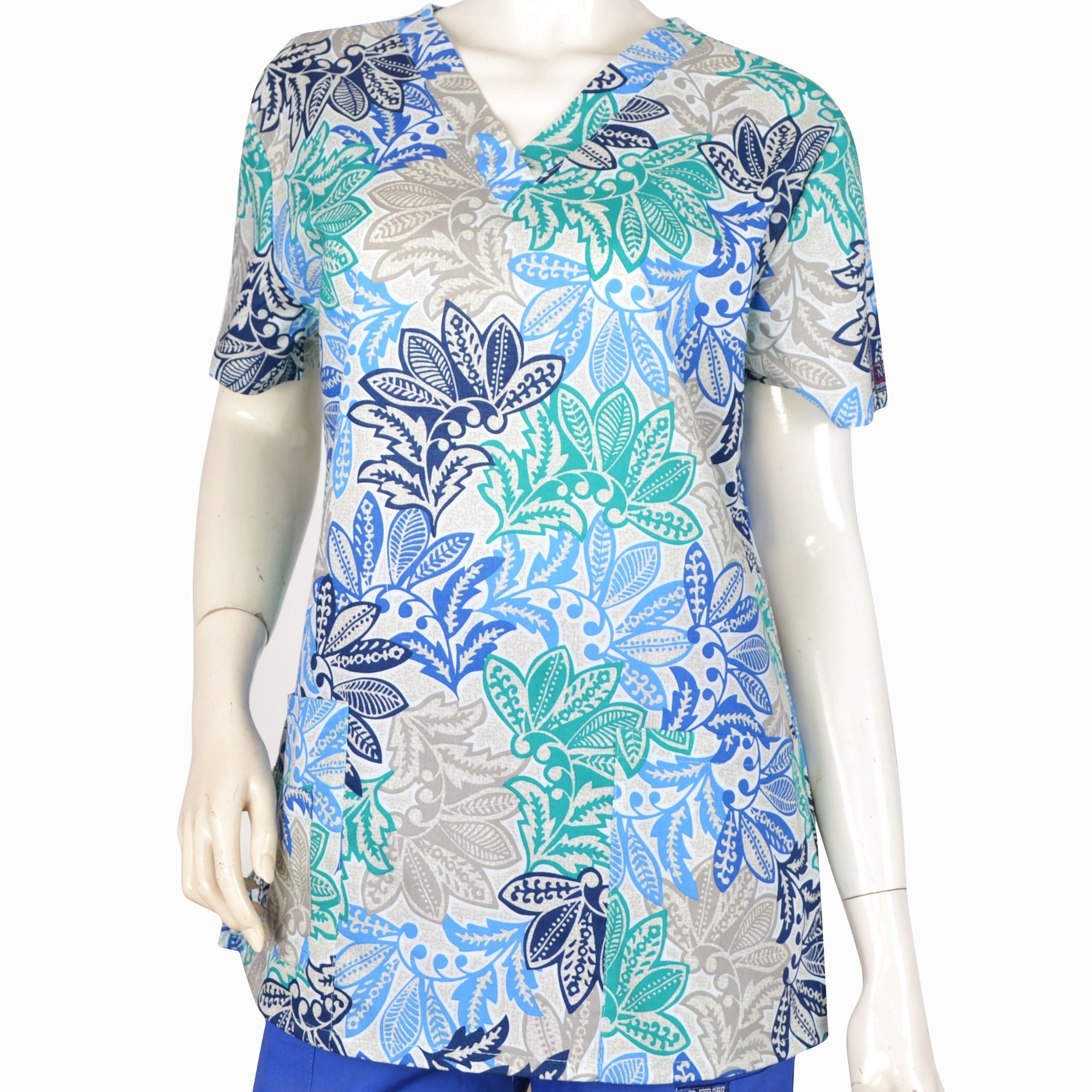 Hennar Women Medical Scrub Tops in Cartoon Prints For Women From Size XXS to 5XL Cartoon 3