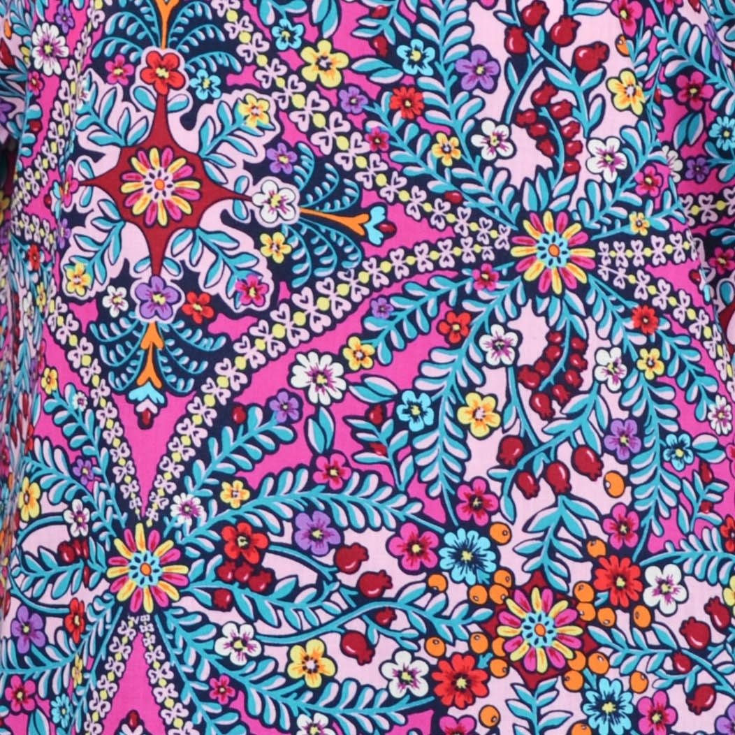 Longer Snap Front Scrub Jacket in 100% Cotton With Brozen Snap
