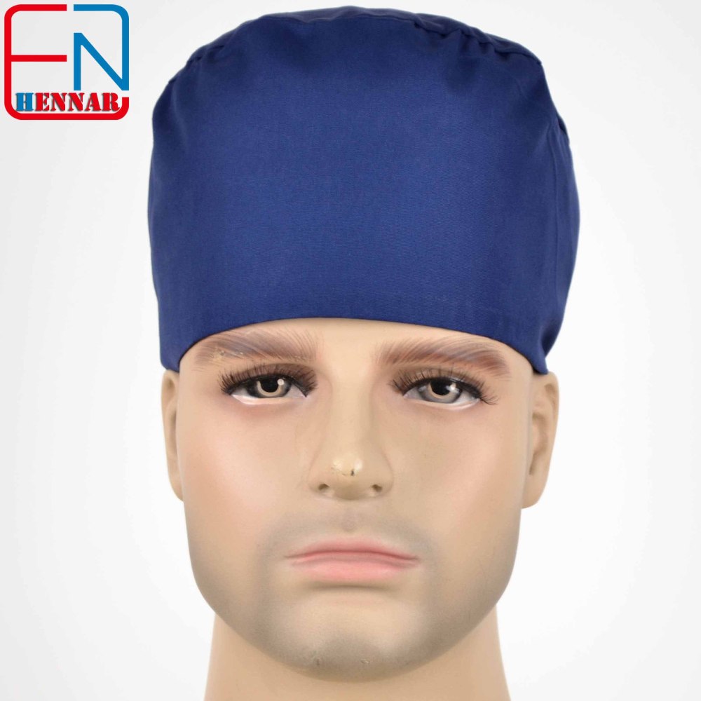 Hennar Medical Scrub Caps With Medical Fabric 65% Cotton and 35% Polyster Resistant to high temperature and chlorine bleaching