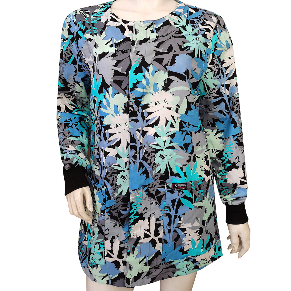 Snap Front Women Medical Scrub Jackets XXS-4XL