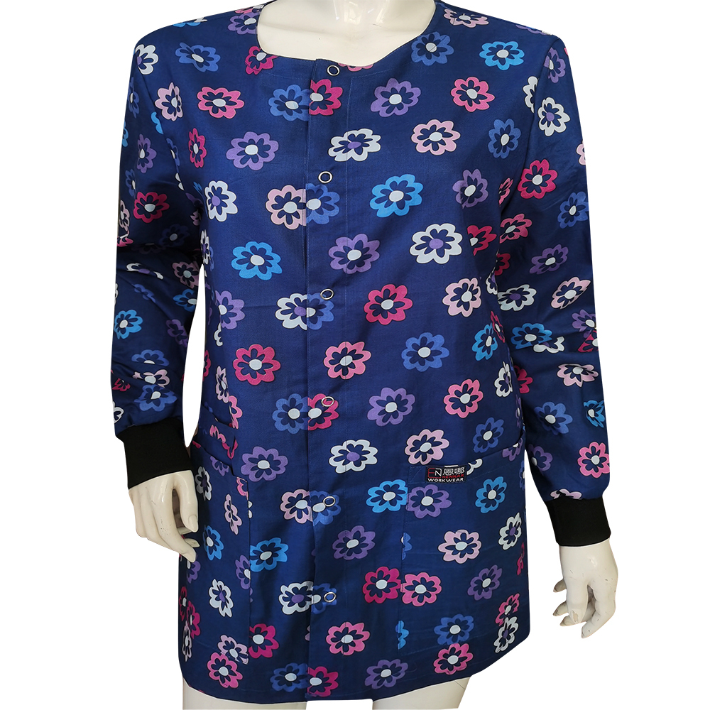 Snap Front Women Medical Scrub Jackets XXS-4XL