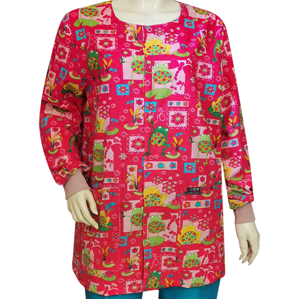 Snap Front Women Medical Scrub Jackets XXS-4XL