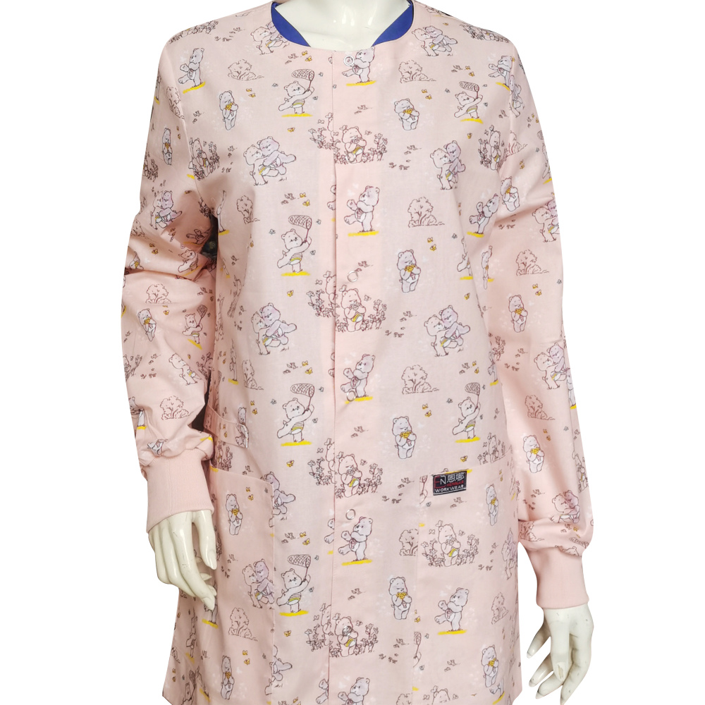 Snap Front Women Medical Scrub Jackets XXS-4XL