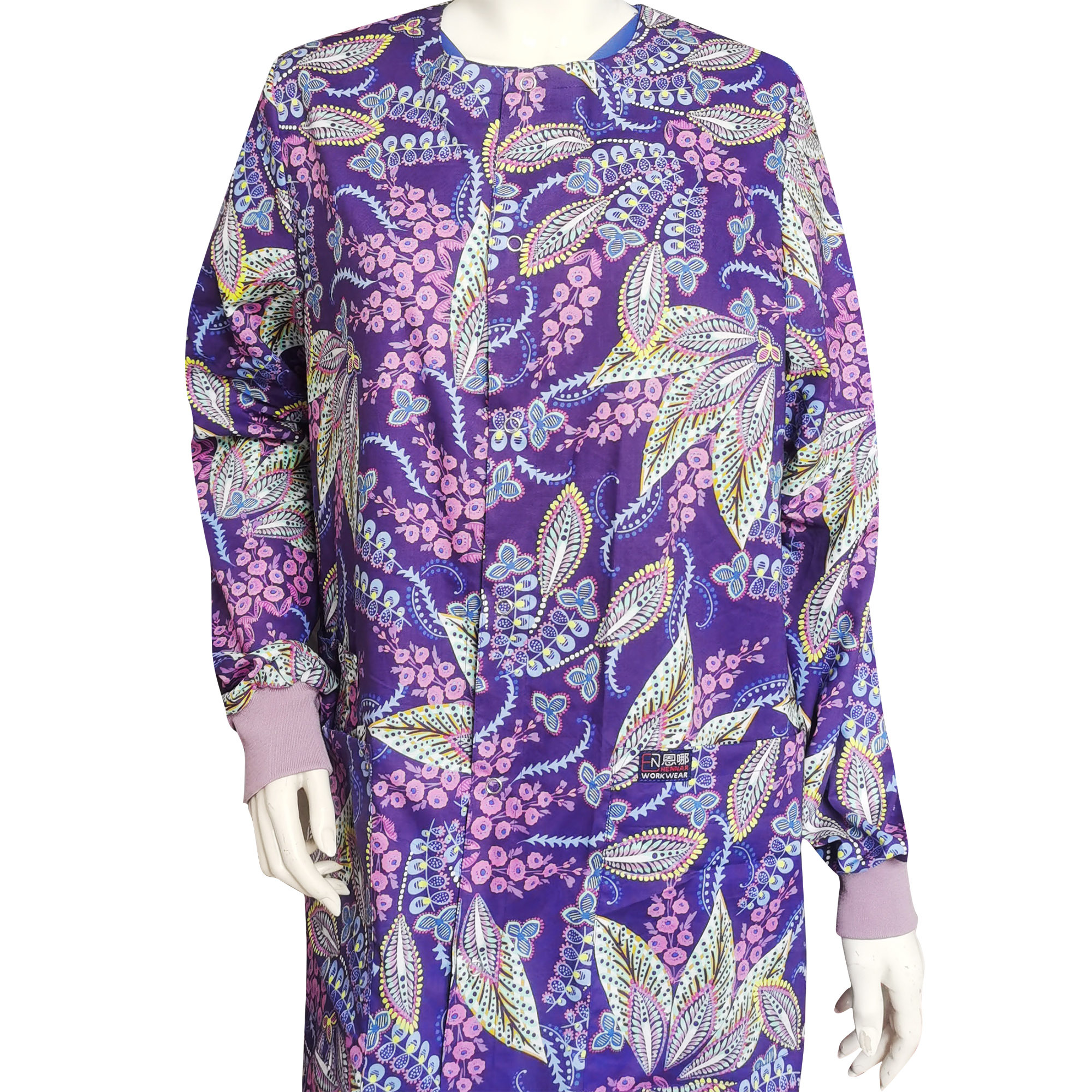Snap Front Women Medical Scrub Jackets XXS-4XL