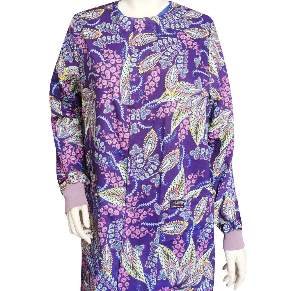 Snap Front Women Medical Scrub Jackets XXS-4XL
