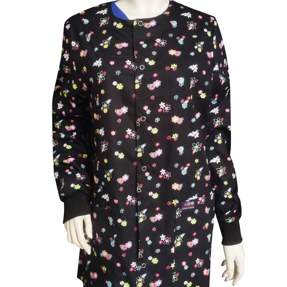 Snap Front Women Medical Scrub Jackets XXS-4XL