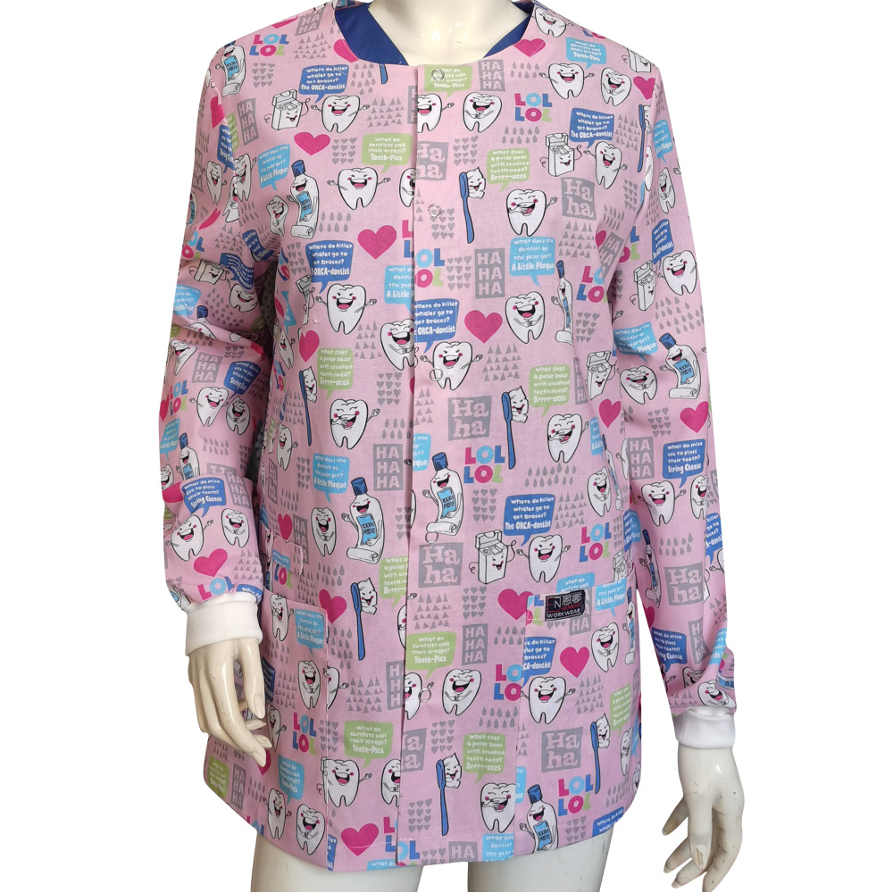 Snap Front Women Medical Scrub Jackets XXS-4XL