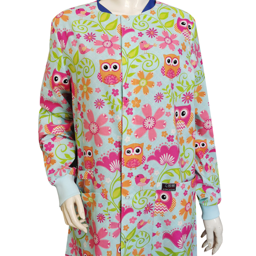 Snap Front Women Medical Scrub Jackets XXS-4XL