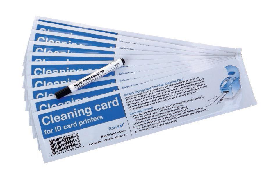 Magicard Card Printer Cleaning Kits 3633-0053 Presaturated Long T ...