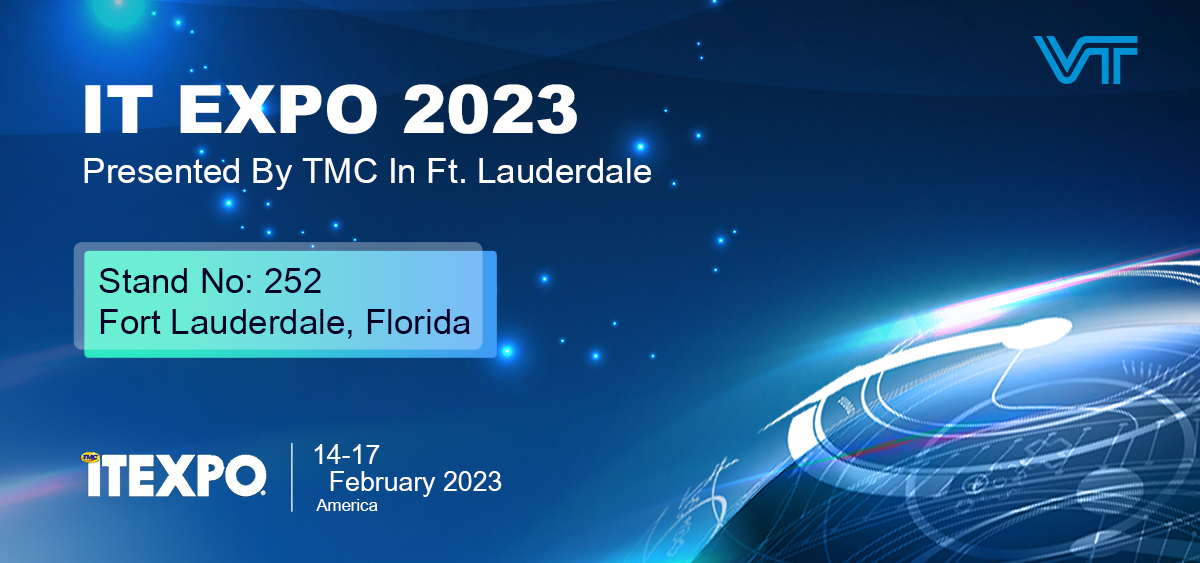 Produtos VT x ITEXPO Apresentado por TMC In Ft. Lauderdale de 14 a 17 de fevereiro de 2023