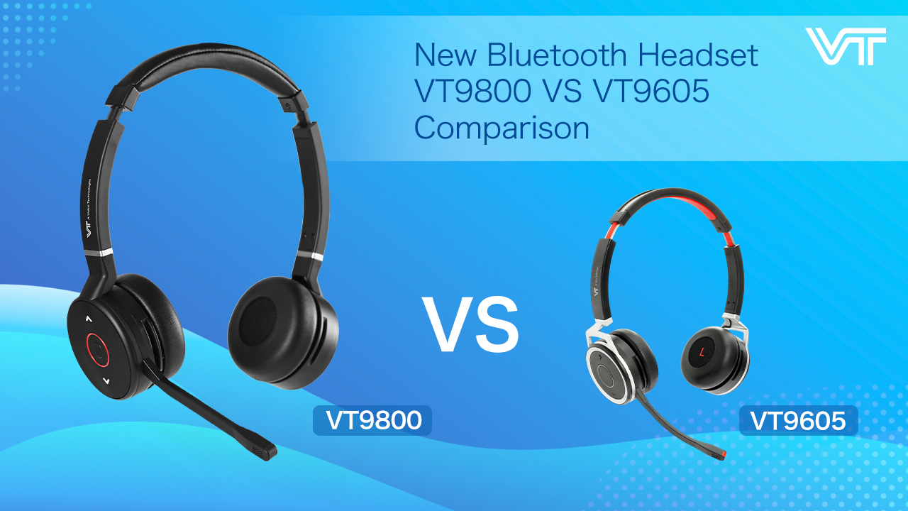 New Bluetooth Headset VT9800 VS VT9605 Comparison