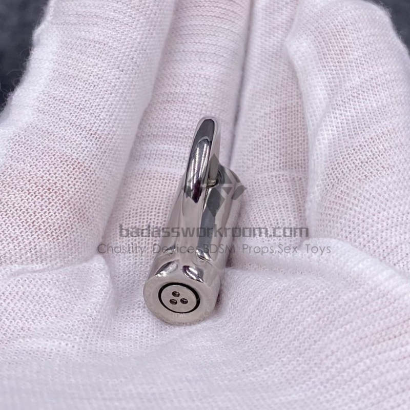 Titanium Piercing Padlock Locked By Screw