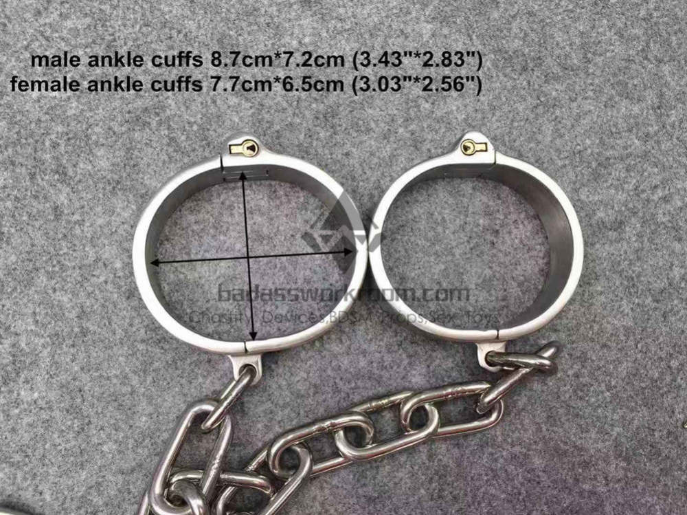 Integrated Cylinder Core Lock Chain Connected Steel Bondage 3 In 1 Kit