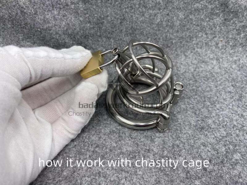 Titanium TetherSpout For Non-Piercing Chastity