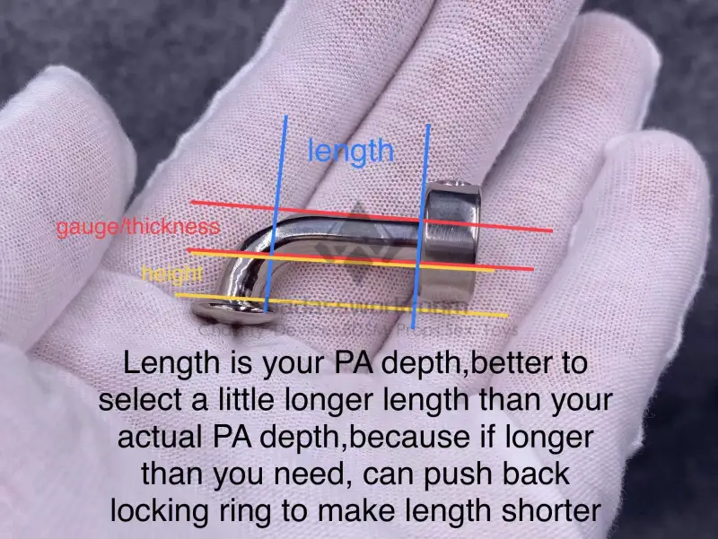 Custom L Shape PA Wand with Locking Ring