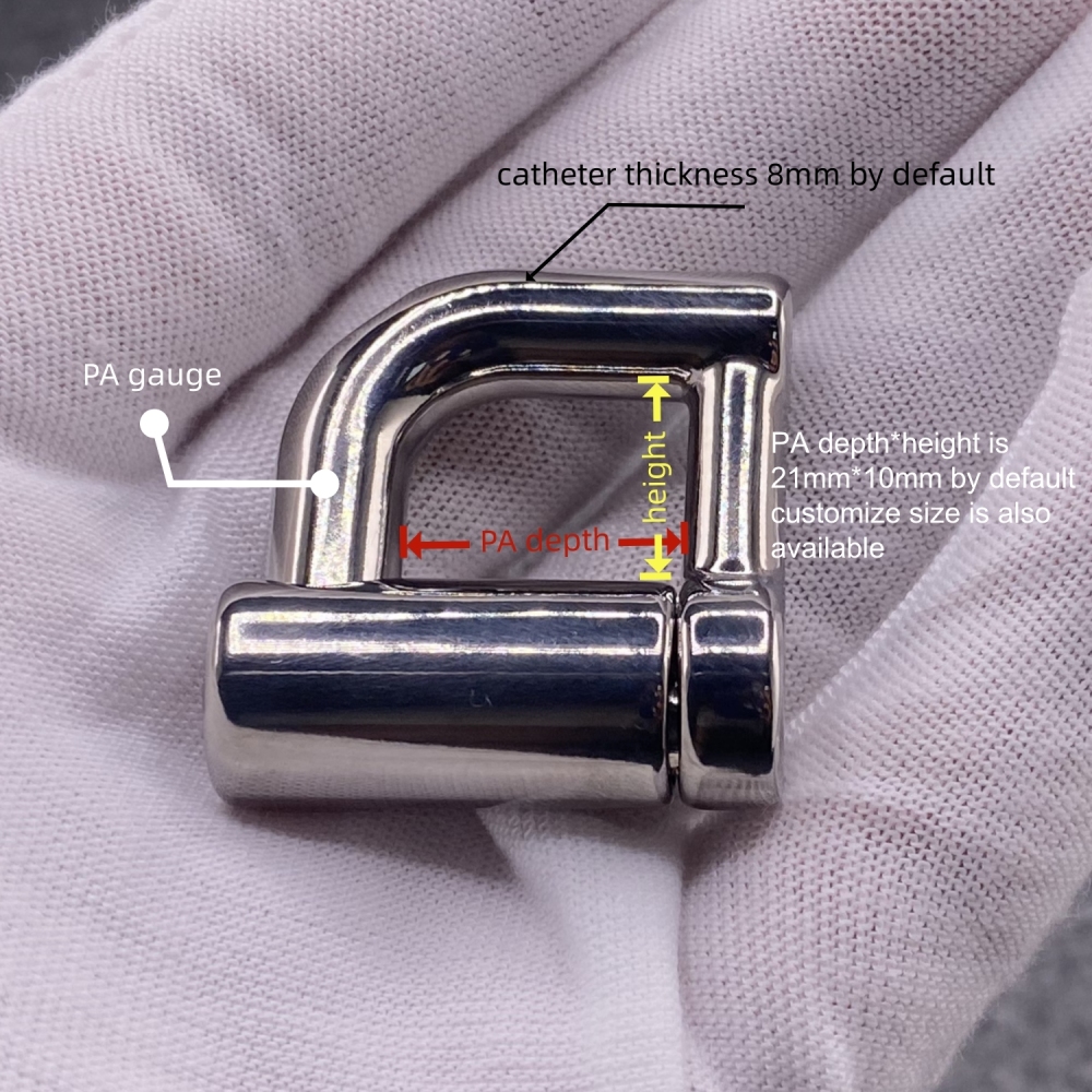 Custom Titanium PA Lock with PeeThrough Hollow Catheter