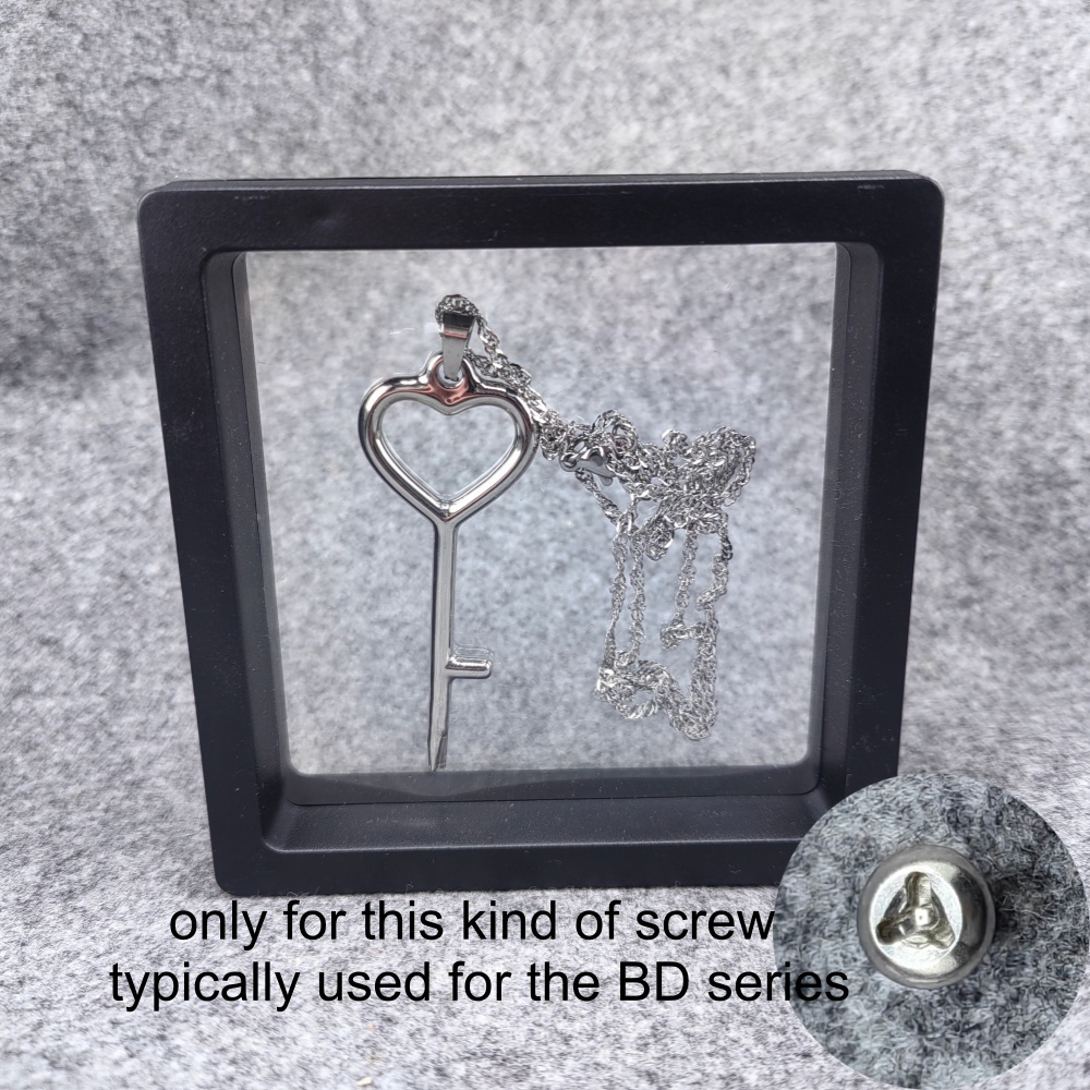 Heart-shaped Screw Pendant Necklace Screw Key