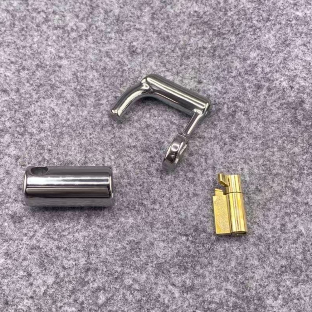 InStock Titanium PA Lock with PeeThrough Hollow Catheter Locked by Lock Cylinder