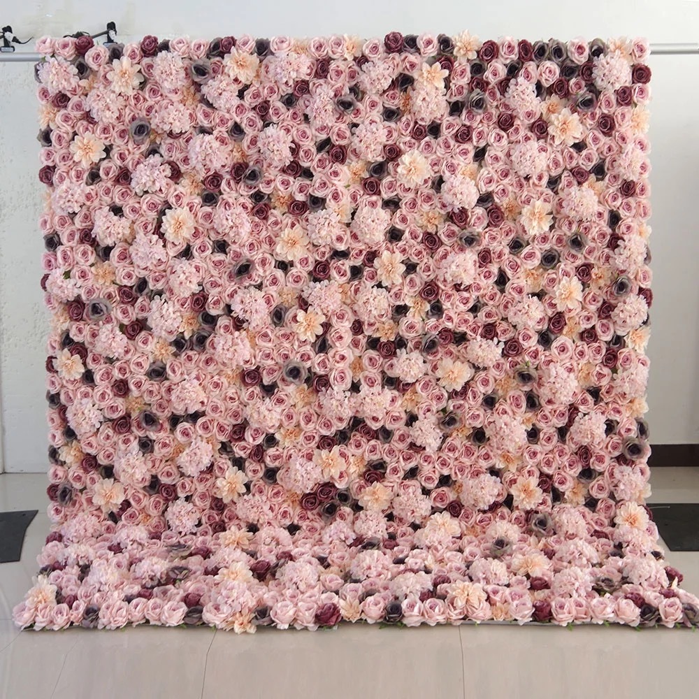 #062 SYB Flowers Wedding Backdrop Decoration Natural Flower Background Flower Panel For Party Wedding Decoration