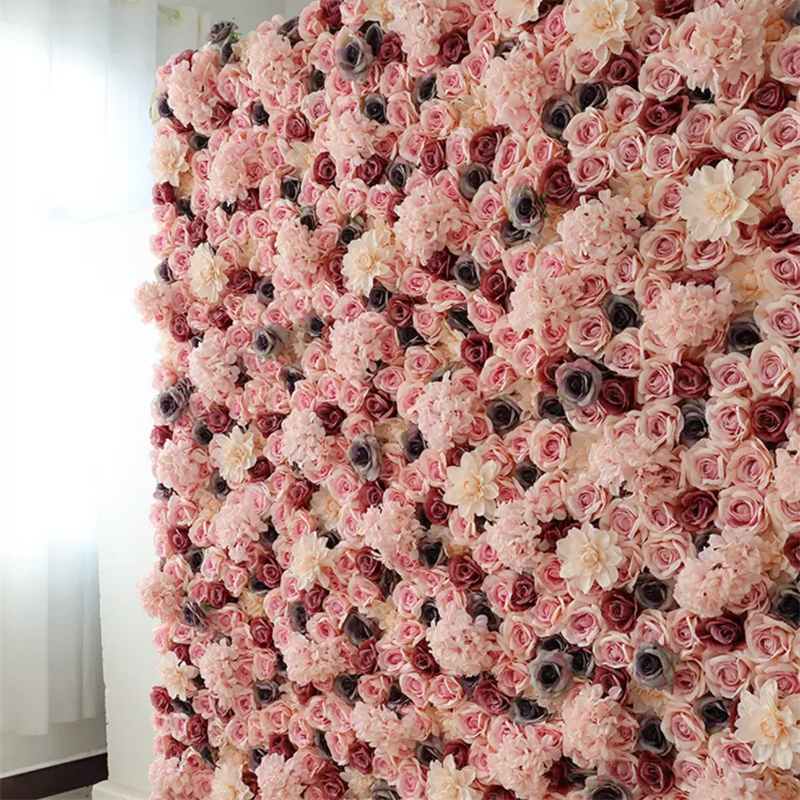 #062 SYB Flowers Wedding Backdrop Decoration Natural Flower Background Flower Panel For Party Wedding Decoration